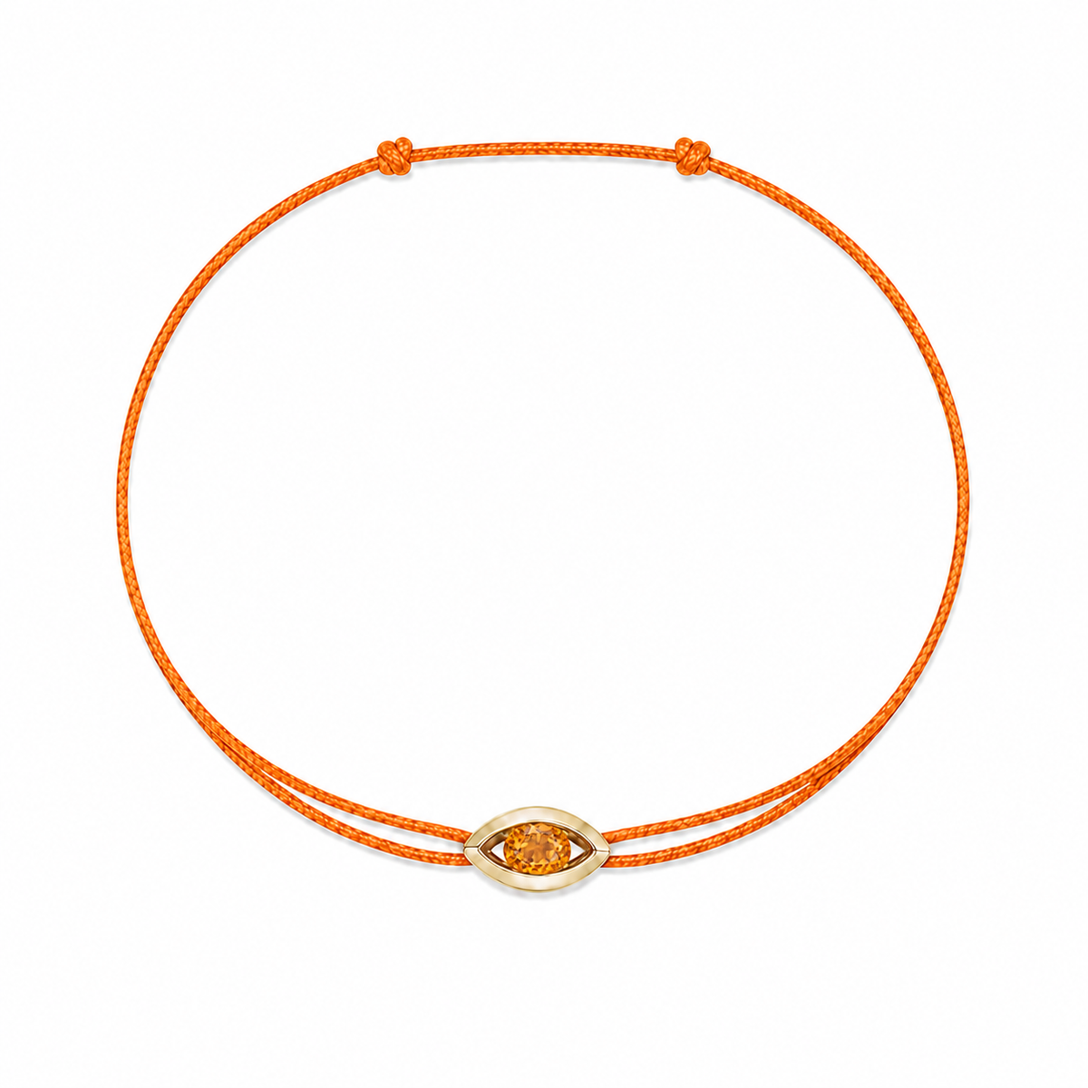 Bracelet cordon Citrine & or jaune 375/1000 – Passion Diamant Platine