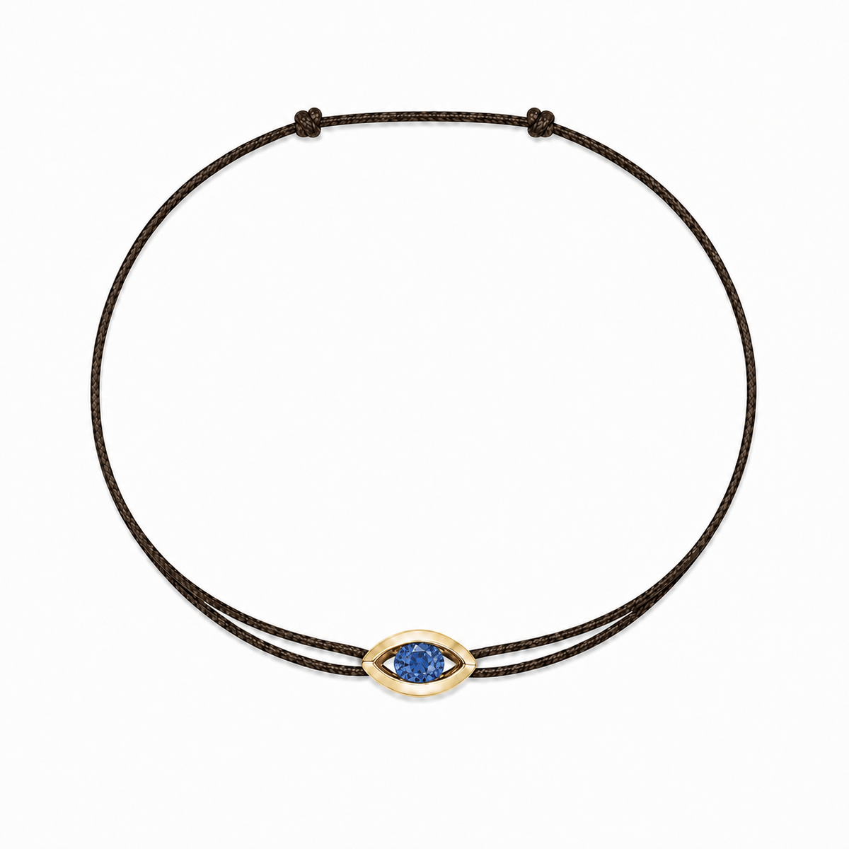 Bracelet cordon Saphir & or jaune 375/1000 – Passion Diamant Platine