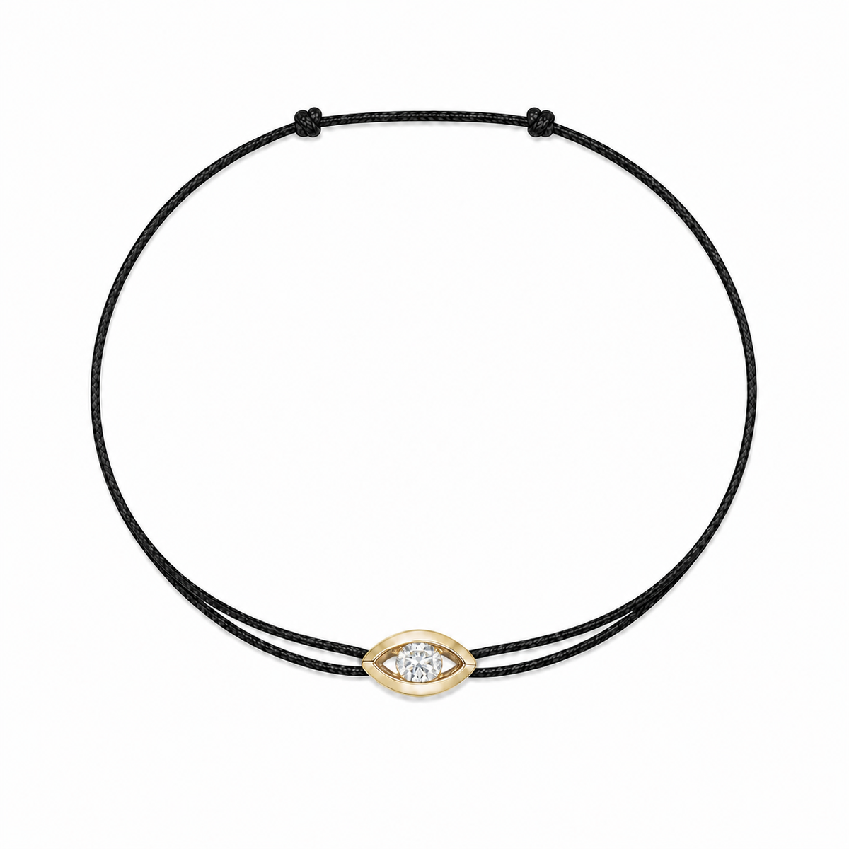Bracelet cordon Diamant & or jaune 375/1000 – Passion Diamant Platine