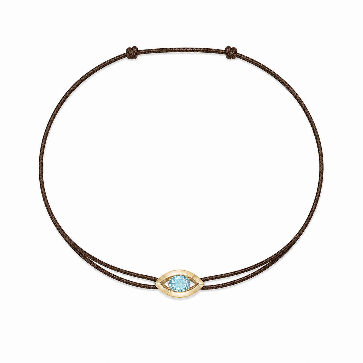 Bracelet cordon Topaze & or jaune 375/1000 – Passion Diamant Platine