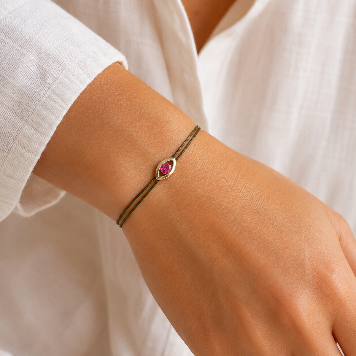 Bracelet cordon Rubis & or jaune 375/1000 – Passion Diamant Platine