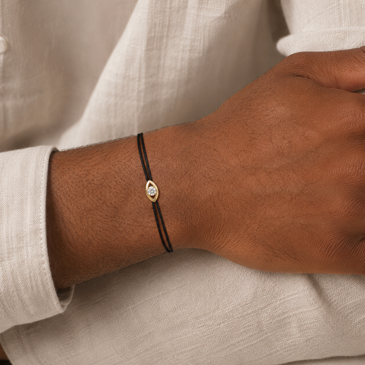 Bracelet cordon Diamant & or jaune 375/1000 – Passion Diamant Platine