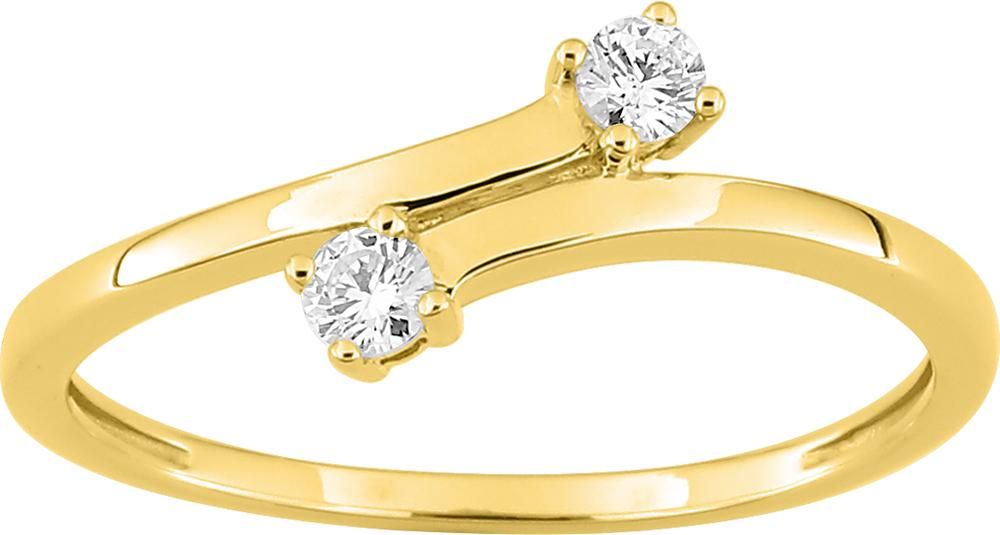 Bague Diamants 0,12ct GH-P1 – Or jaune 750