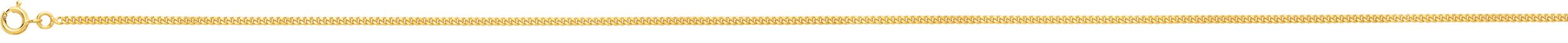 Chaîne Plaqué Or Maille Gourmette Lapidée 1,7 Mm Longueur 50 Cm