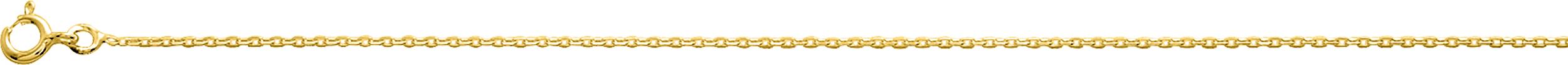 Chaîne Maille Forçat Plaqué Or Largeur 1,30 Mm Longueur 38 Cm