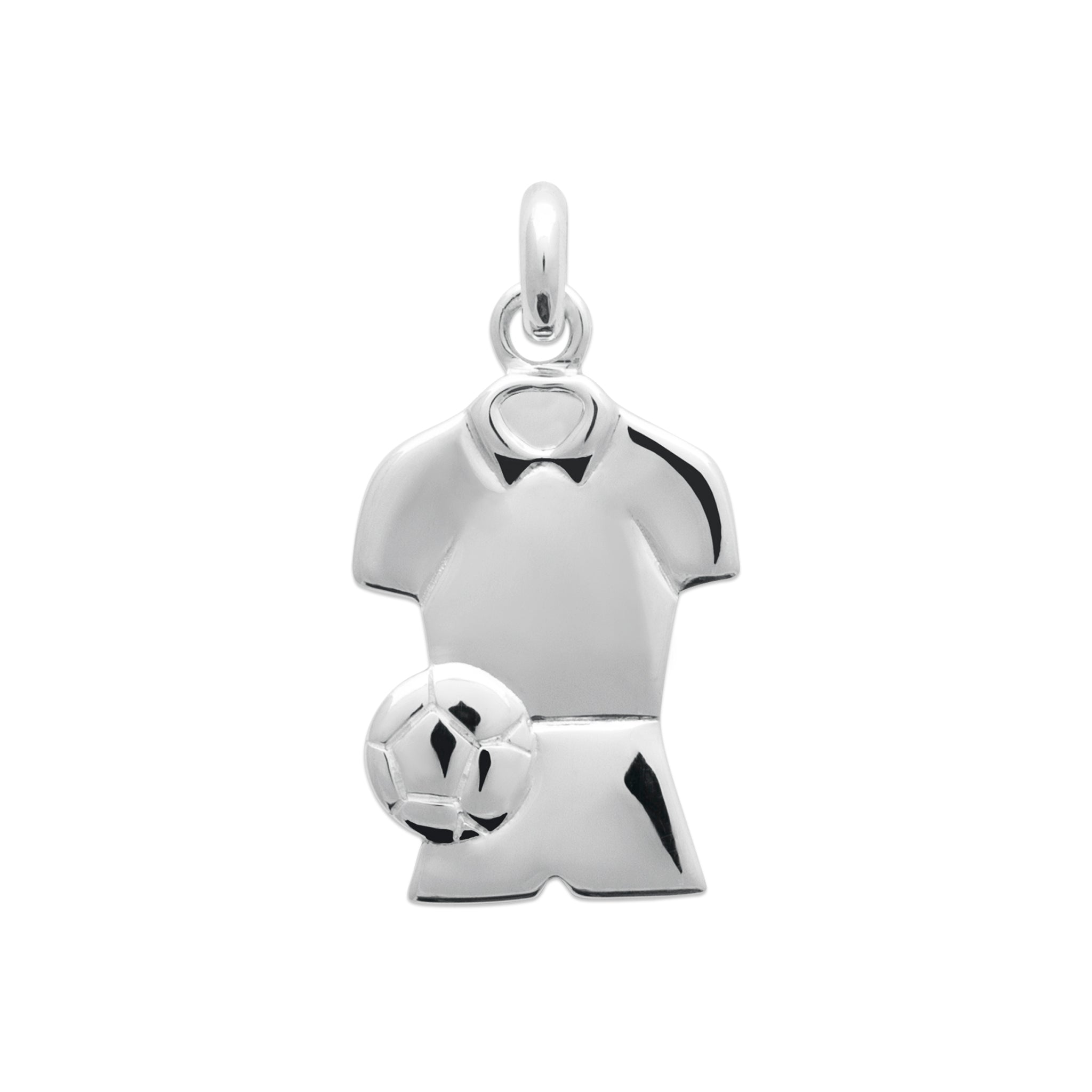 Pendentif Argent Maillot de Football Bijou Sport pour Homme