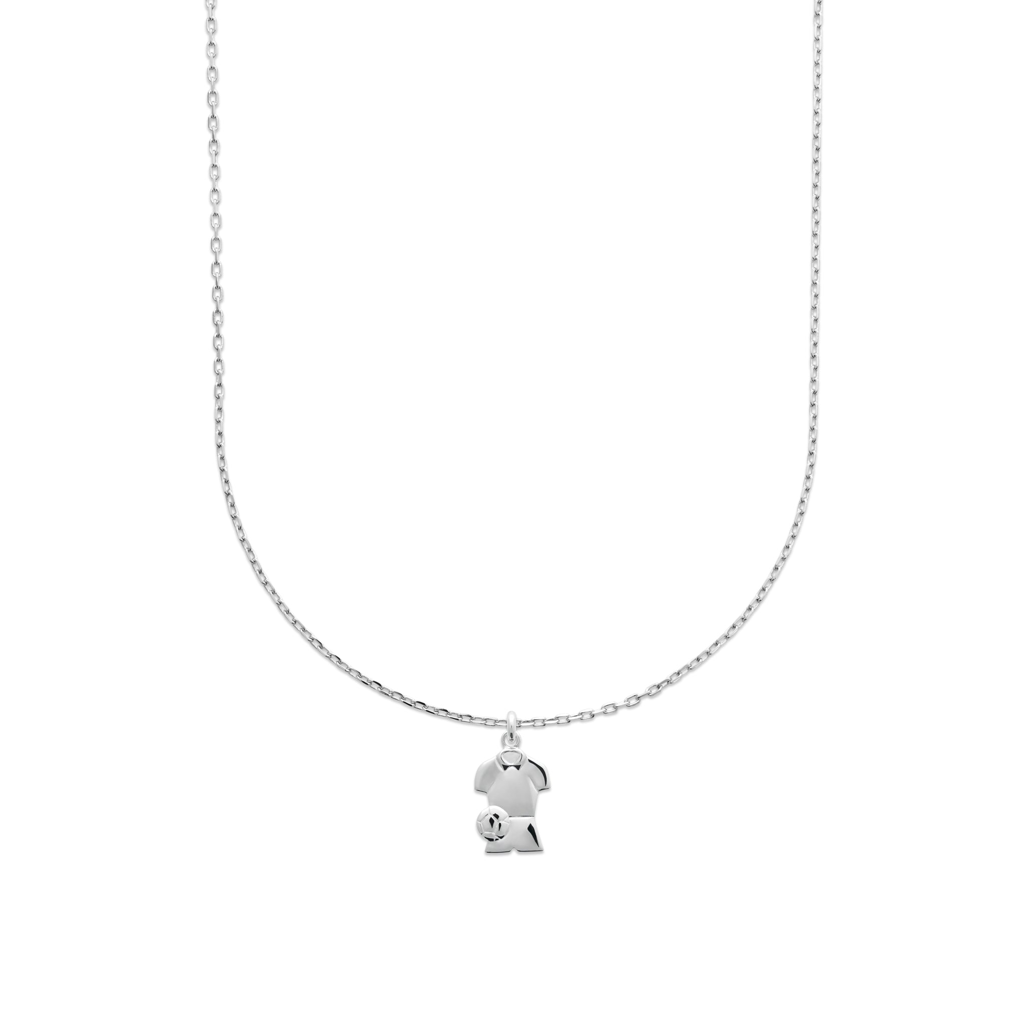 Pendentif Argent Maillot de Football Bijou Sport pour Homme