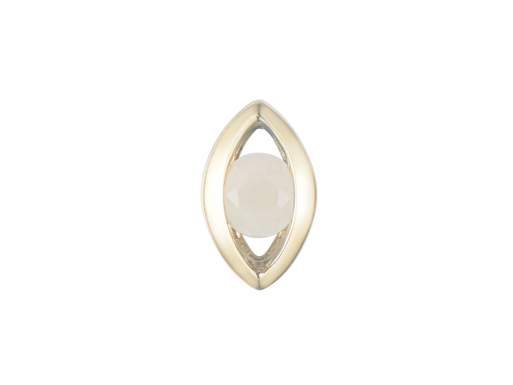 Bracelet cordon Pierre de lune & or jaune 375/1000 – Passion Diamant Platine