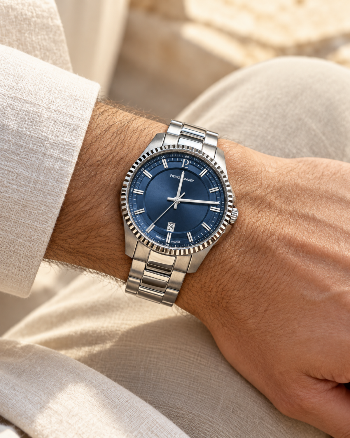 Montre Pierre Lannier 205K161 portée au poignet