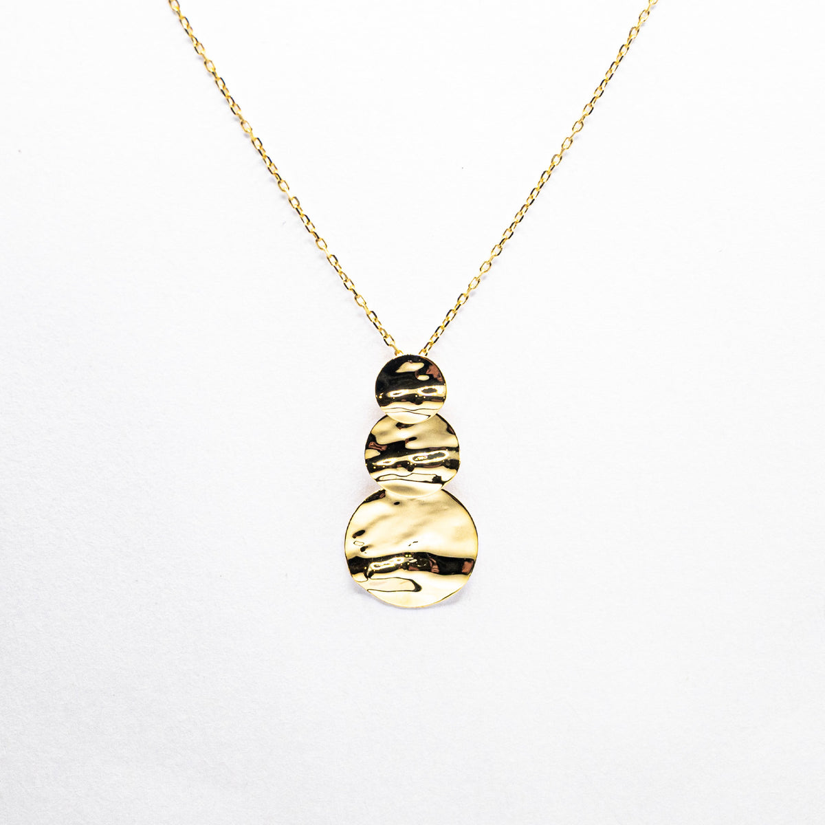 Collier AU375 Or Jaune 9 Carats Longueur Réglable 40 Cm Chaîne Maille Rondes Collection ALOÏZE
