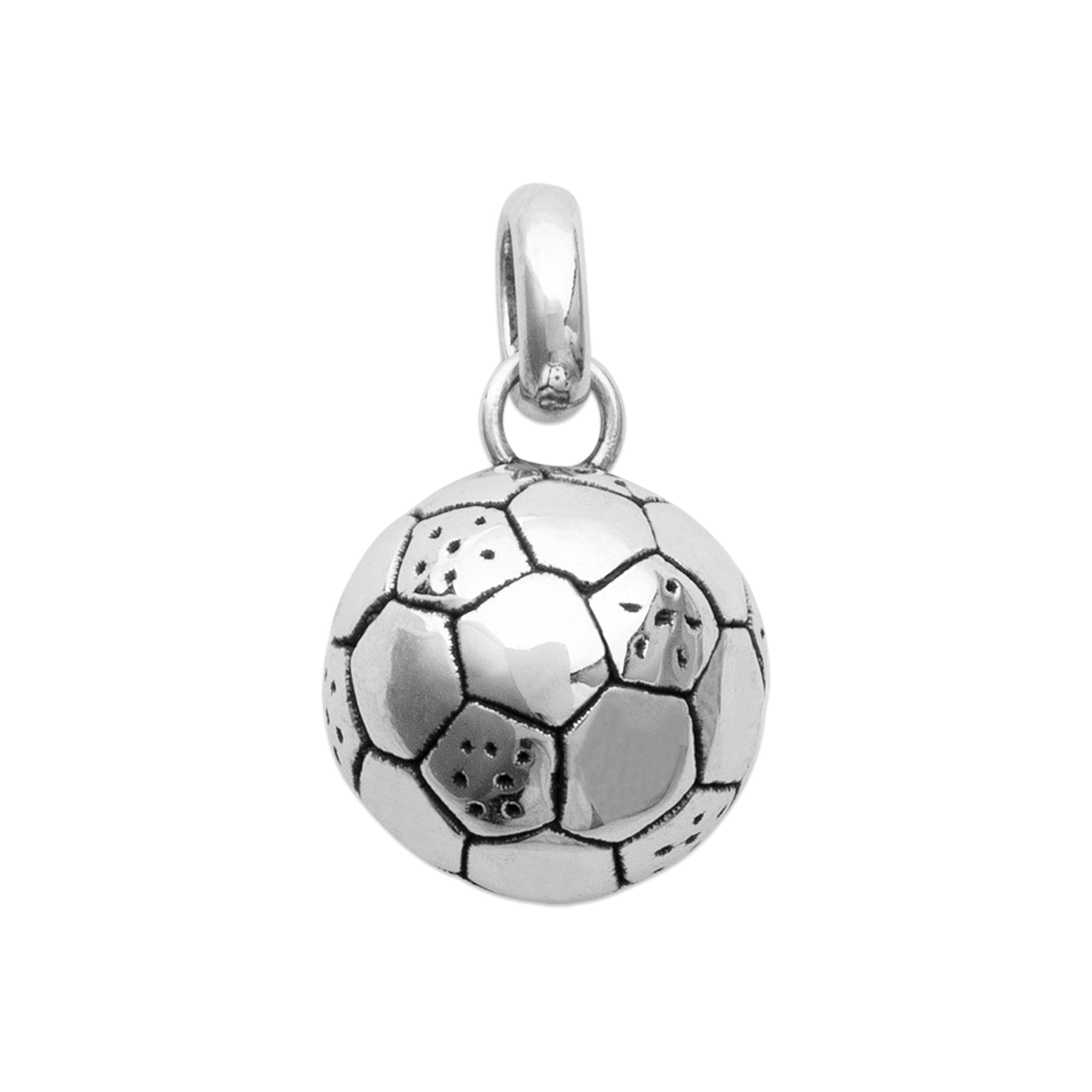 Pendentifs Ballon de Football – Argent925/1000, Poids Indicatif 1,20 g Pour les Amateurs de Football