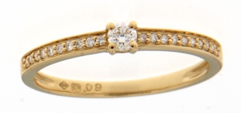 Solitaire Diamant Brillant Taille Ronde Poids 0,75 ct Couleur G Pureté VS1 – Or 18 carats