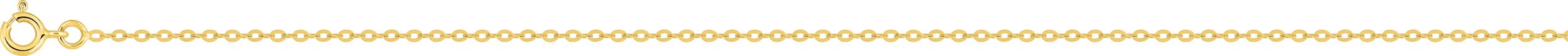 Chaine en or 375 maille forçat miroir longueur 45 cm et épaisseur 1.75 mm