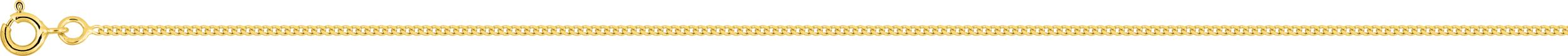 Chaine en or jaune 375 maille gourmette longueur 50 cm épaisseur 1.35 mm