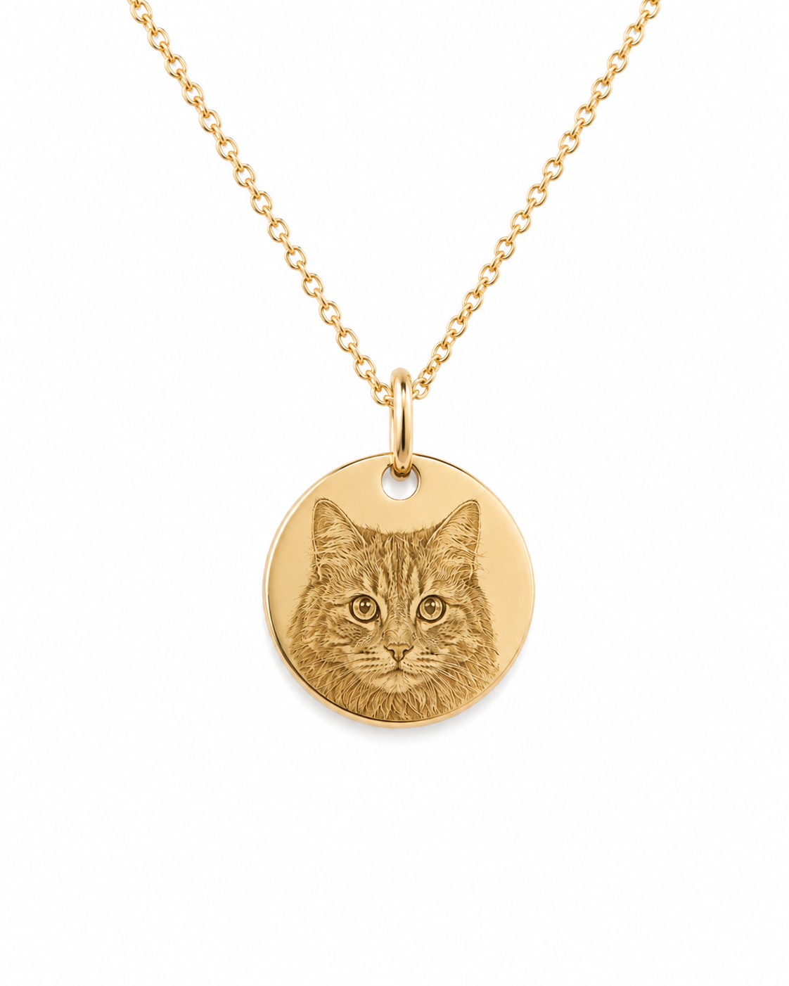 Bijou Souvenir Animal Photogravé Pendentif Plaqué or