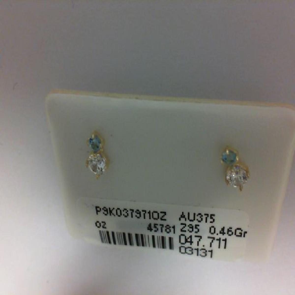 Boutons D'Oreille Pierres De Couleur AU375 Zirconium
