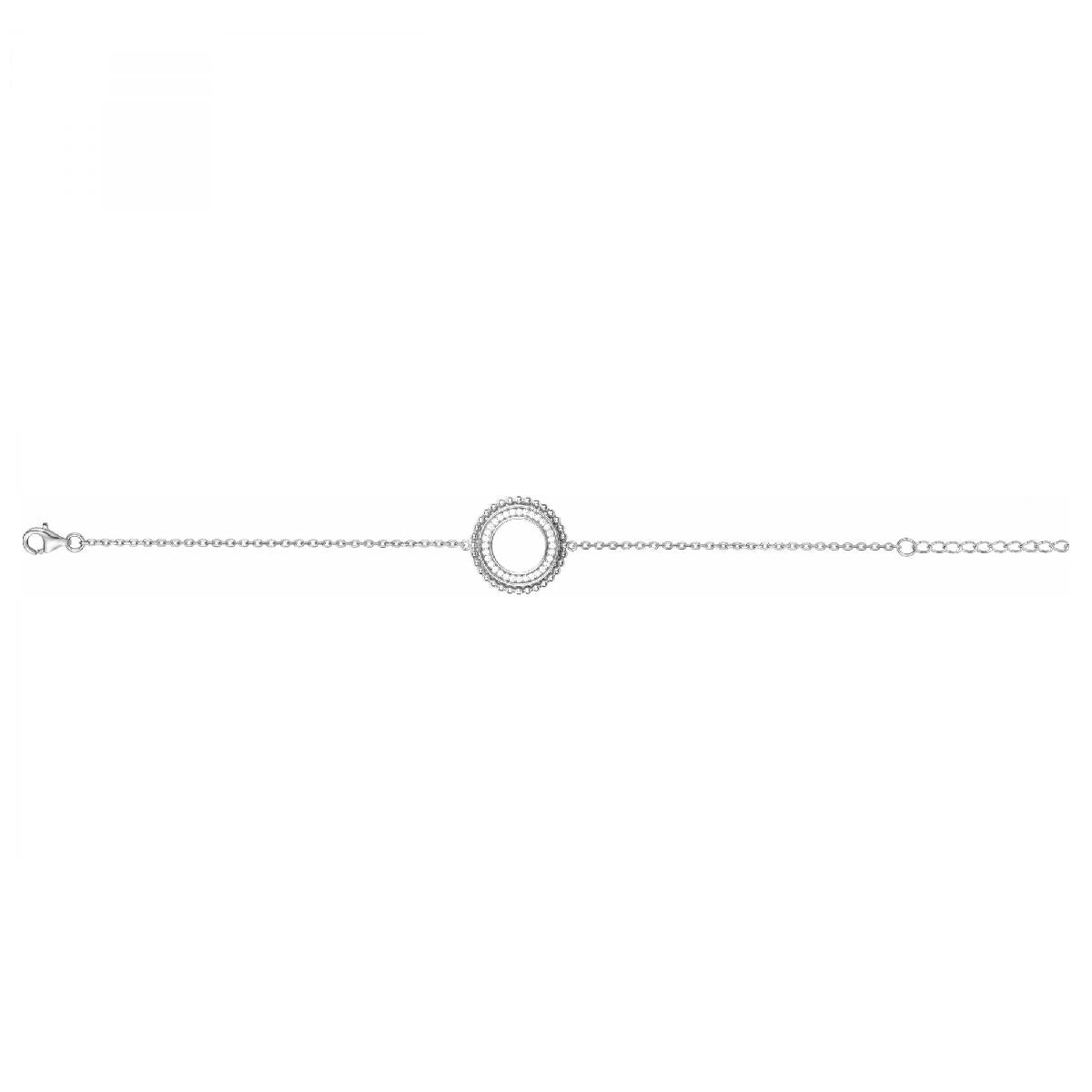 Bracelet Souple Pour Poignet Délicat et Discret P. Blanches – Argent 925 et Zirconium