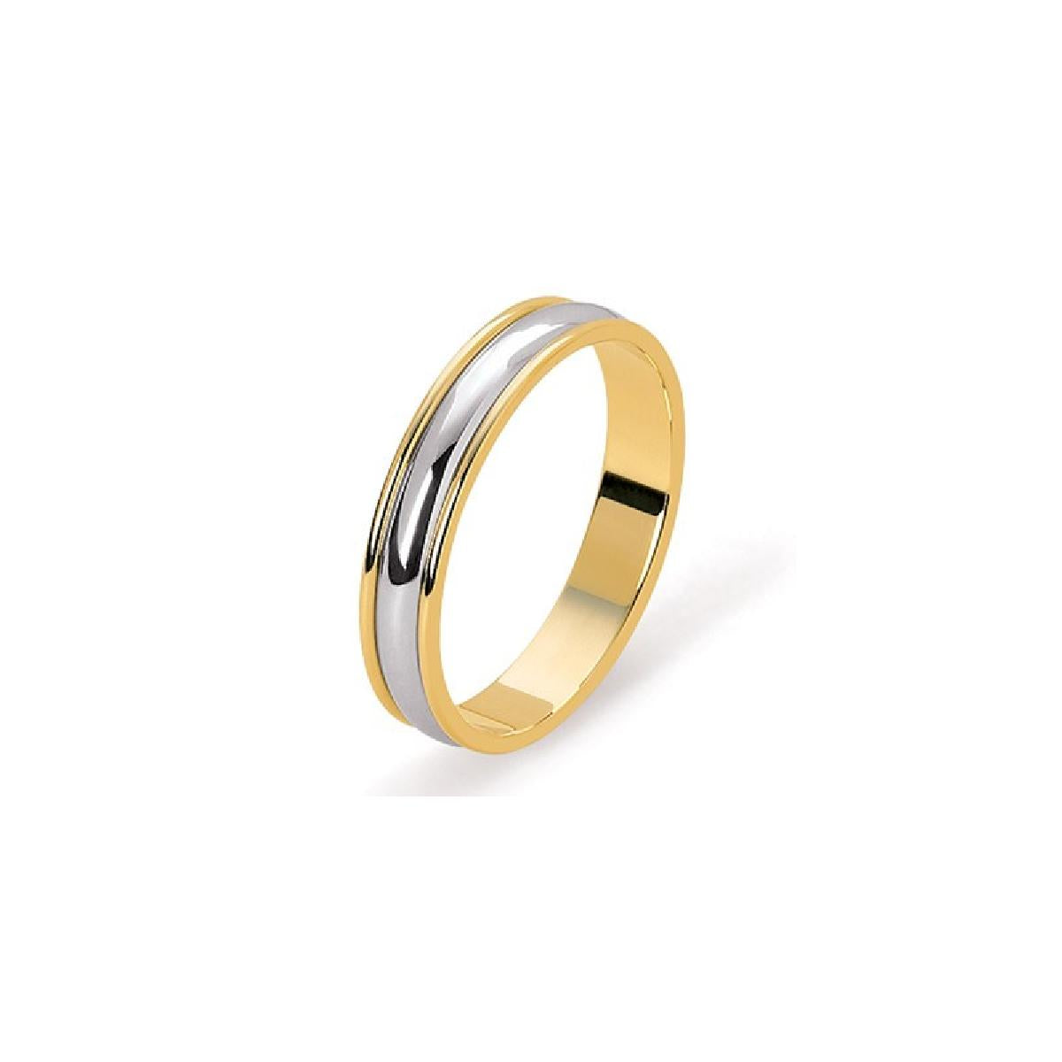 Alliances Lisses Gravables Dos Plat Largeur 4 Mm Finition Poli Miroir – Or 18 Carats