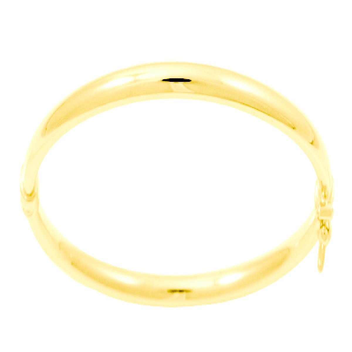 Bracelet Rigide AU375 Or Jaune 9 Carats Version Universelle Pour Tous Styles Édition Classique