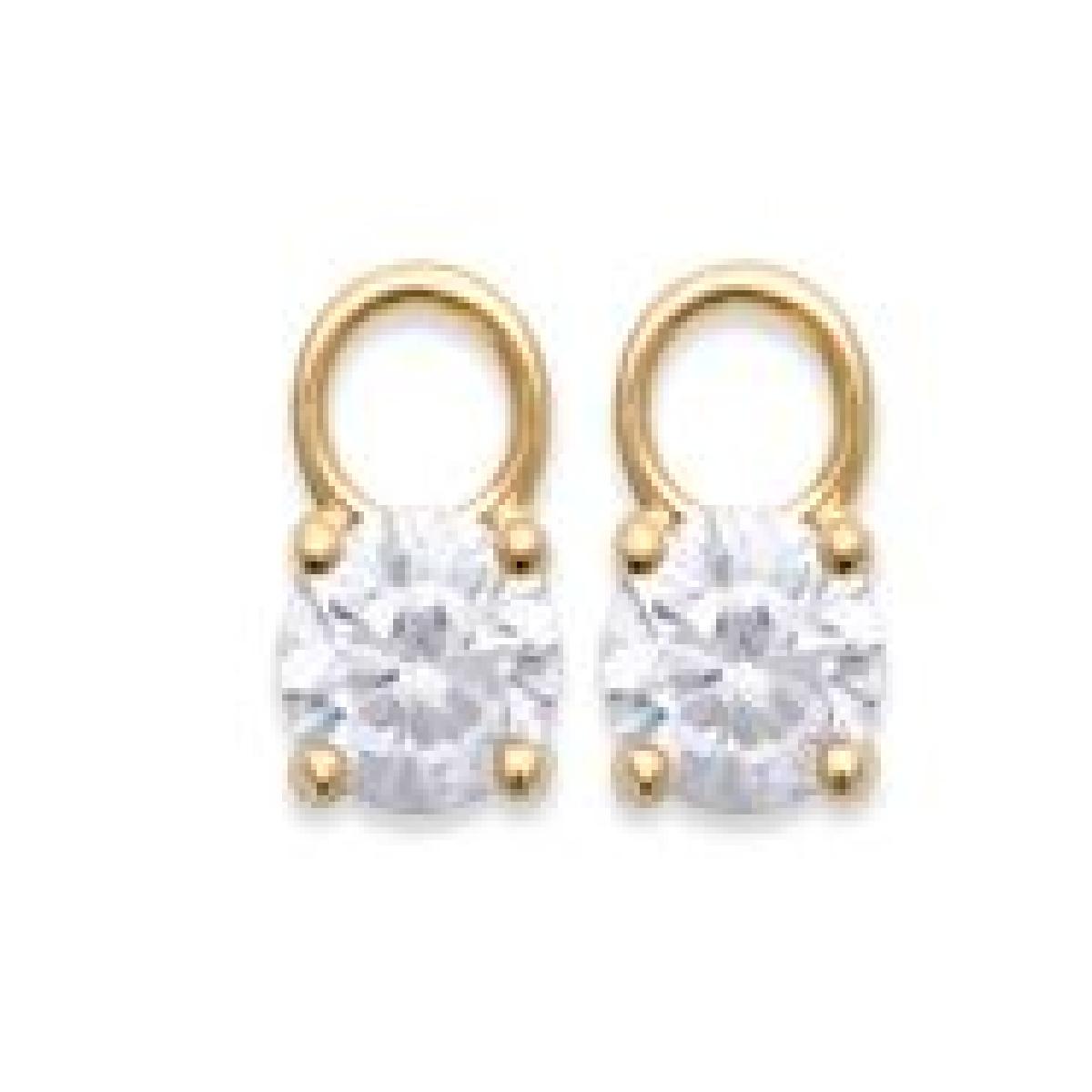 Boucles D'Oreilles Divers Modèle Créoles Classiques ALOÏZE Édition Or Jaune 18 Carats