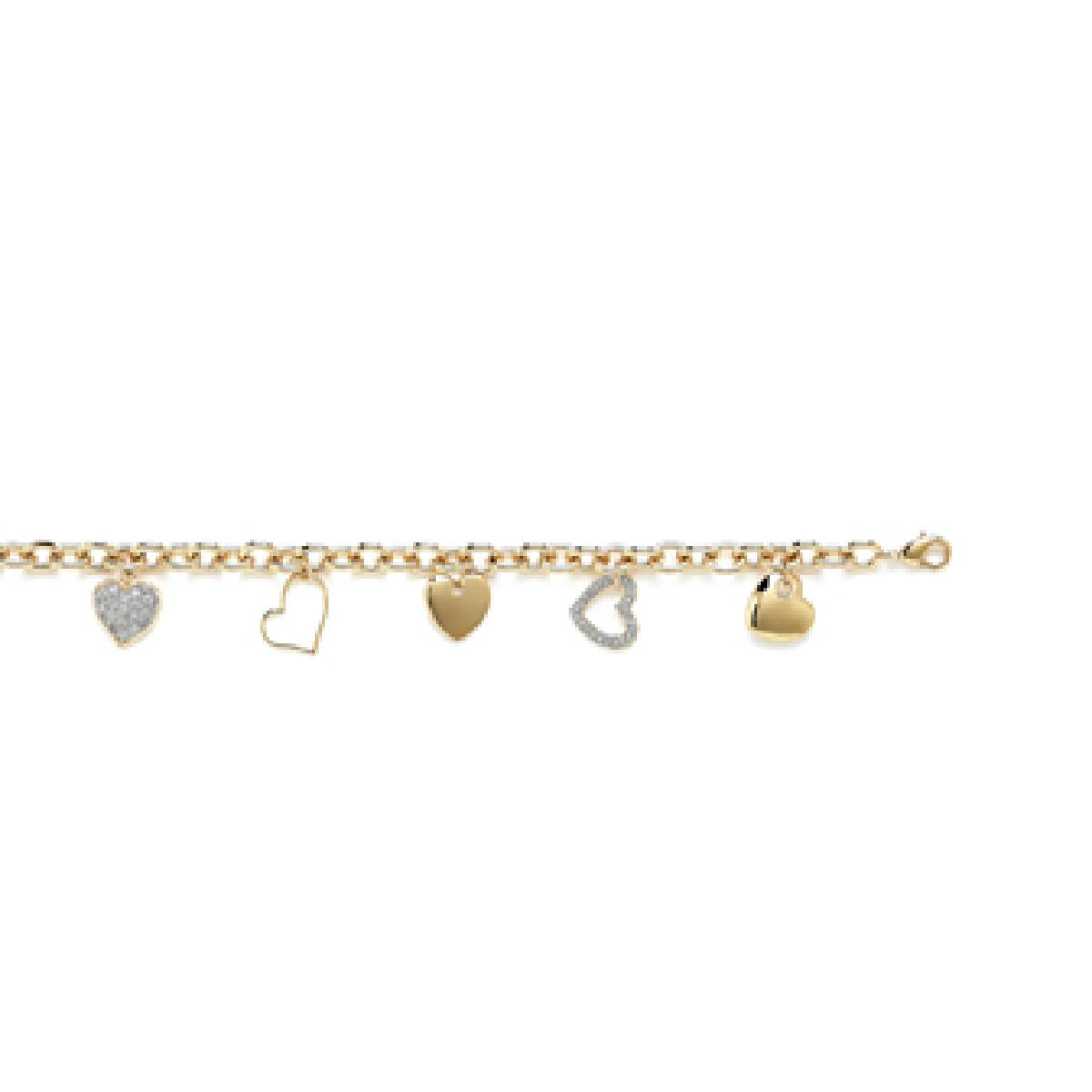 Bracelet Jonc Tubulaire Gravé Motif Chevron Diagonale Pour Femme – Zirconium Naturel