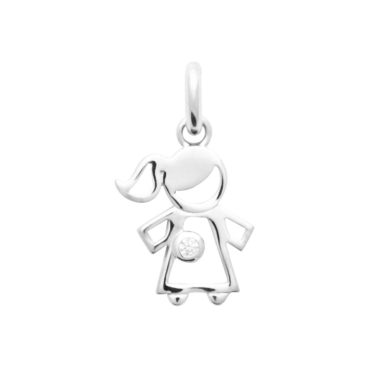 Pendentifs P.Blanche Solitaire Argent 925 et Zirconium – Collection Aloïze Boutique