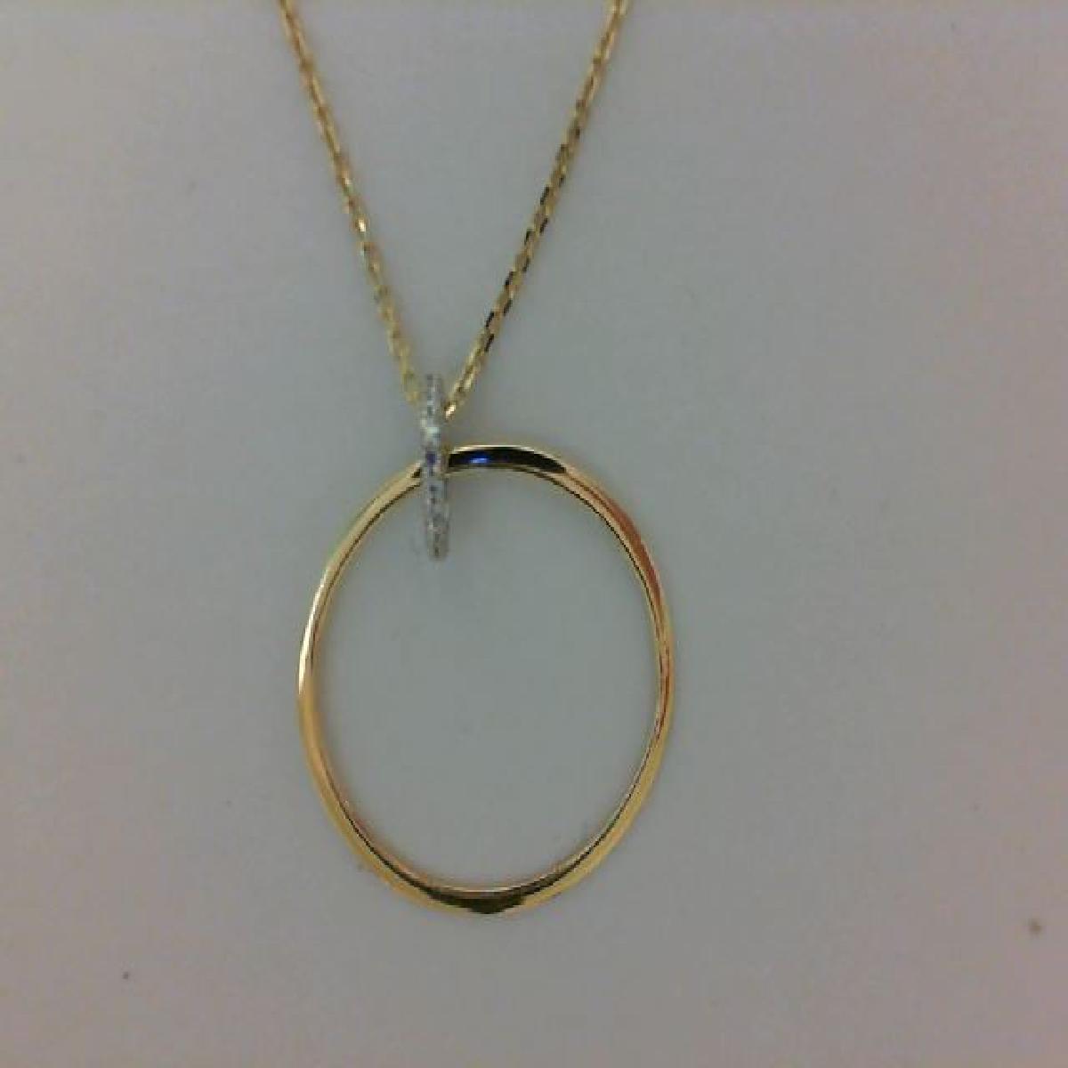 Collier Simple P Blanches Zirconium Traditionnel Collection Fine Artisanat – Or 18 Carats