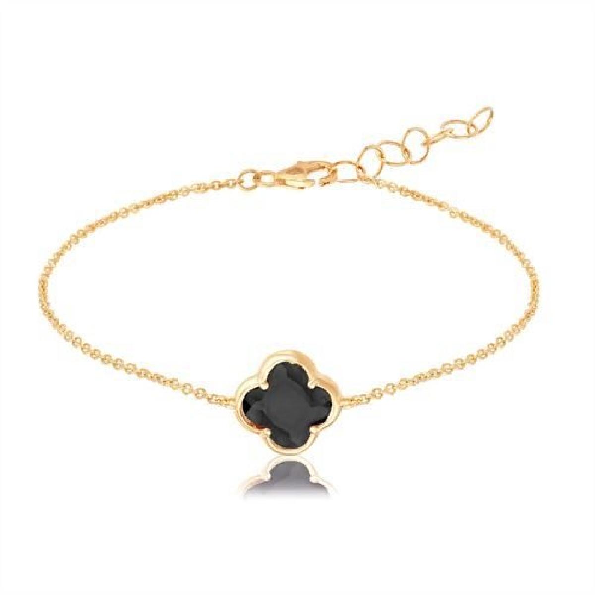 Bracelet AU375 À Maillons Torsadés Finement Ciselés, Longueur Réglable – Or Jaune 9 Carats