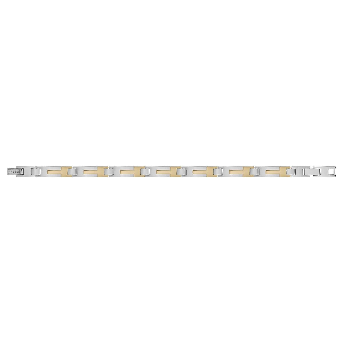 Bracelet Simple À Plaque – Acier, Longueur Réglable, Fermoir Mousqueton, Design Discret
