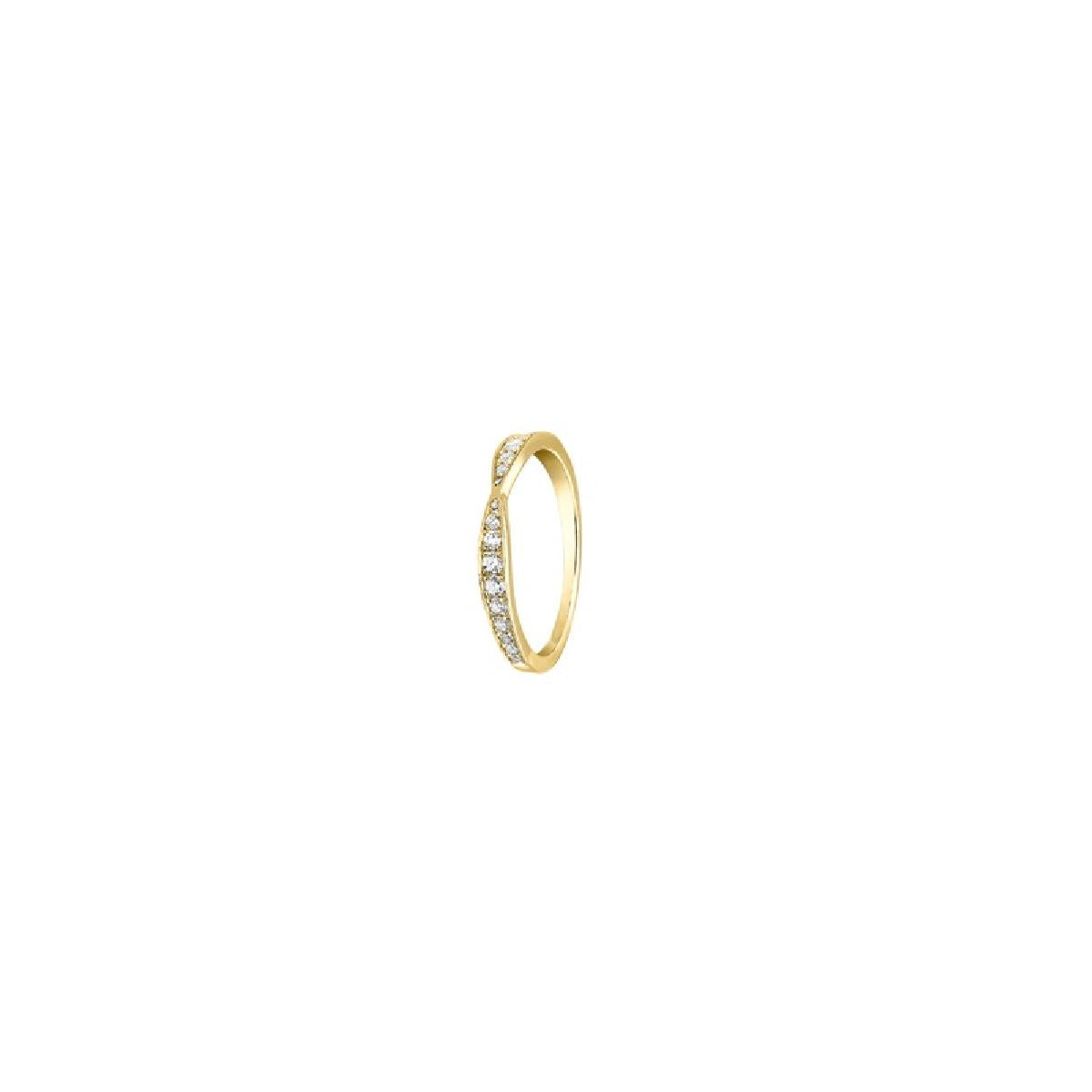 Collier Compositions Pierres Blanches AU750 Diamant Or Jaune 18 Carats Pendentif Central