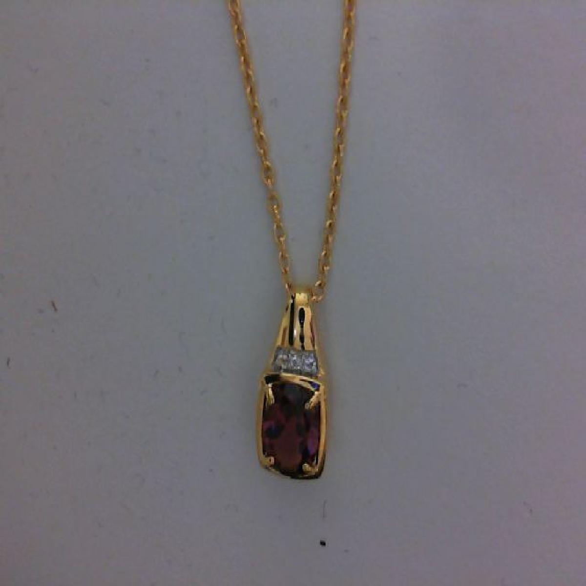 Pendentif Topaze Facettée Pour Collier Signé ALOÏZE, Modèle Antique Classique – Vermeil