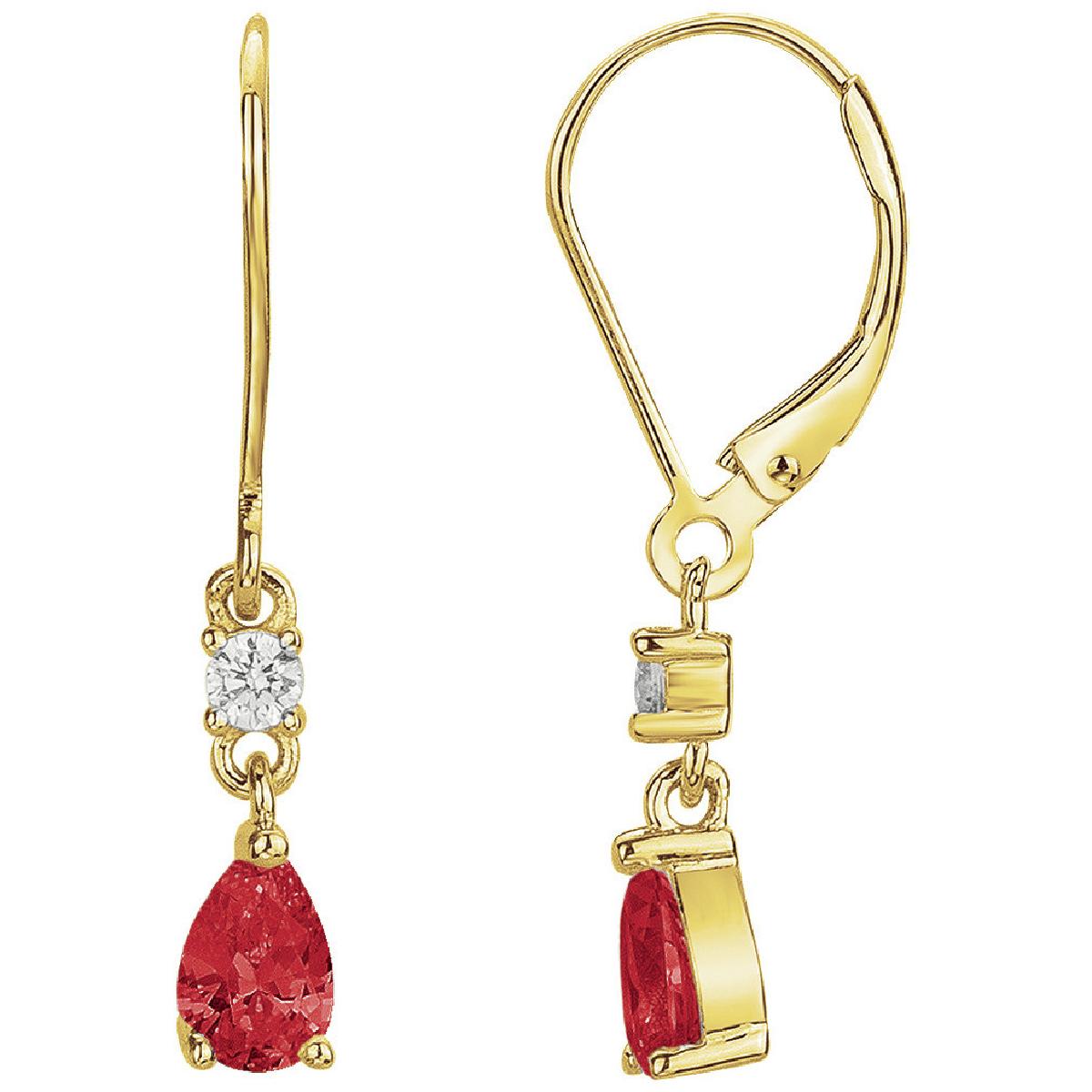 Créole Dormante Pendante Pampille Coul Modèle PCOUL Version Classique – Zirconium