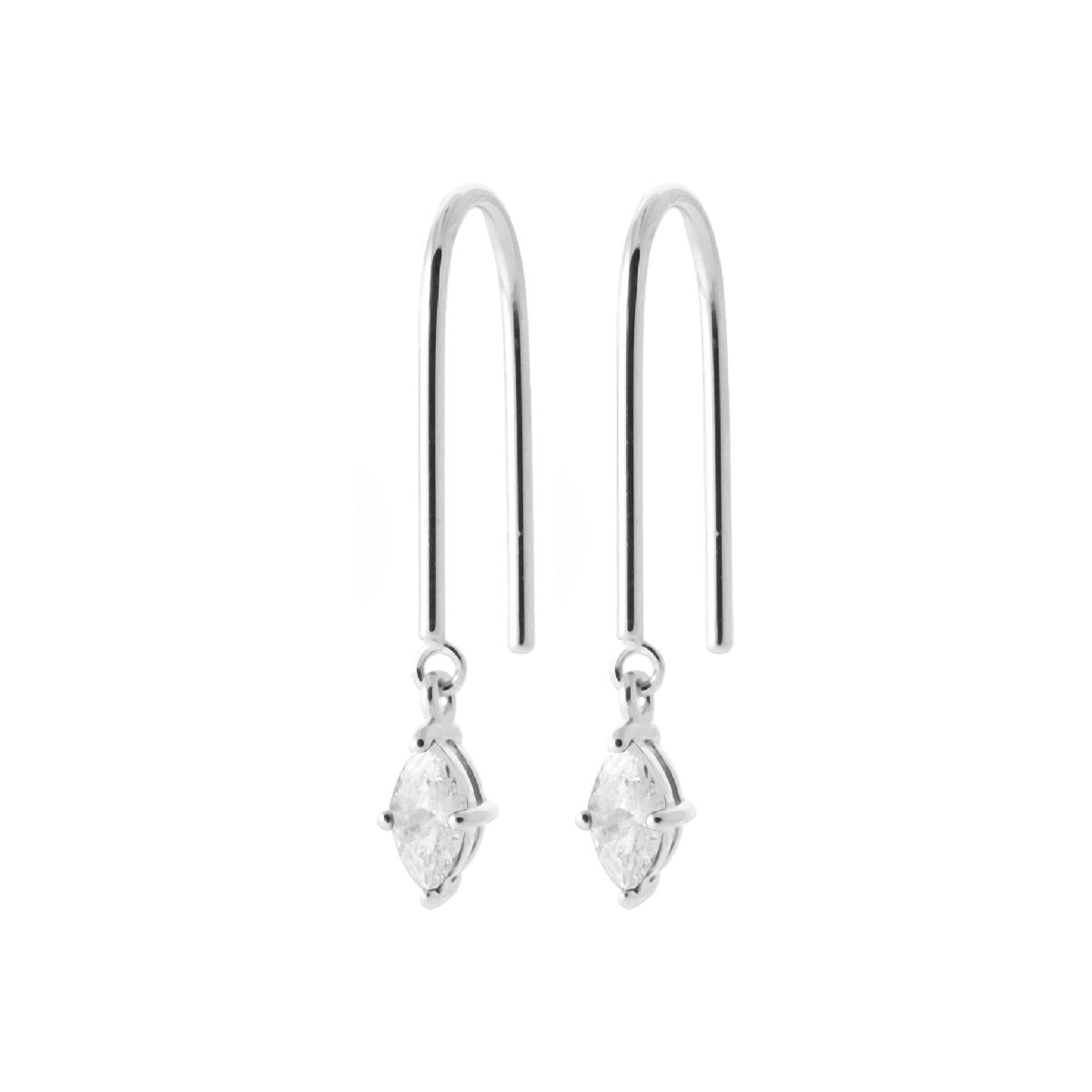 Créole Dormante PAM P.BLANC – Argent 925 et Zirconium pour Oreilles Sensibles sans Nickel