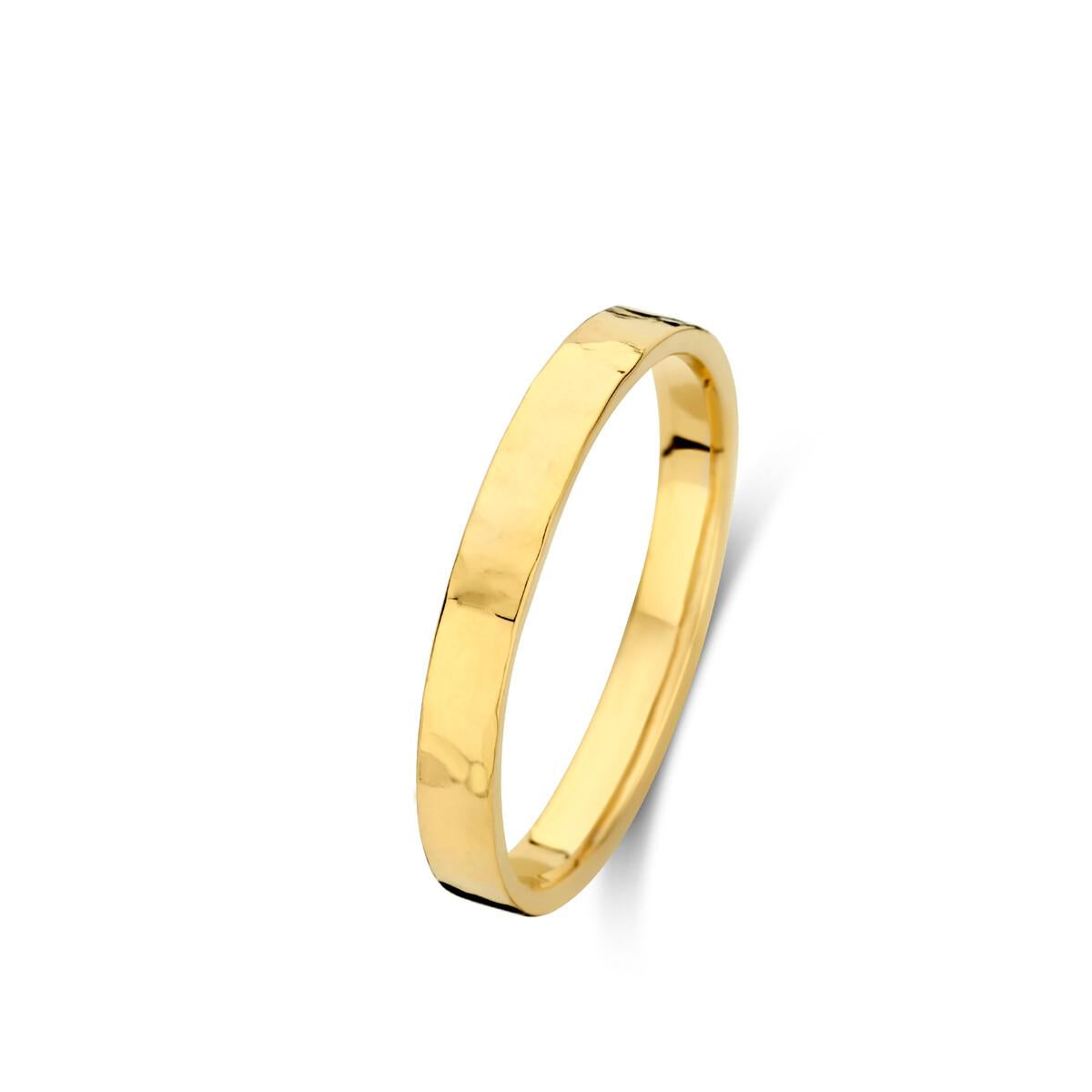Alliances à Motifs Gravés et Torsadés pour Cérémonie Nuptiale AU750 – Or Jaune 18 Carats