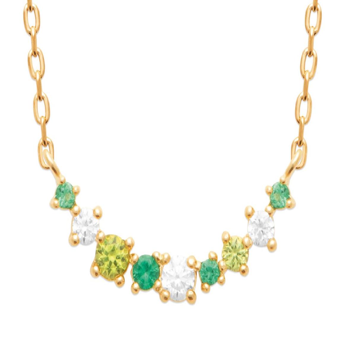 Collier Souple P Couleur Variation Édition Satinée Dessinée Fine Version Premium – Zirconium