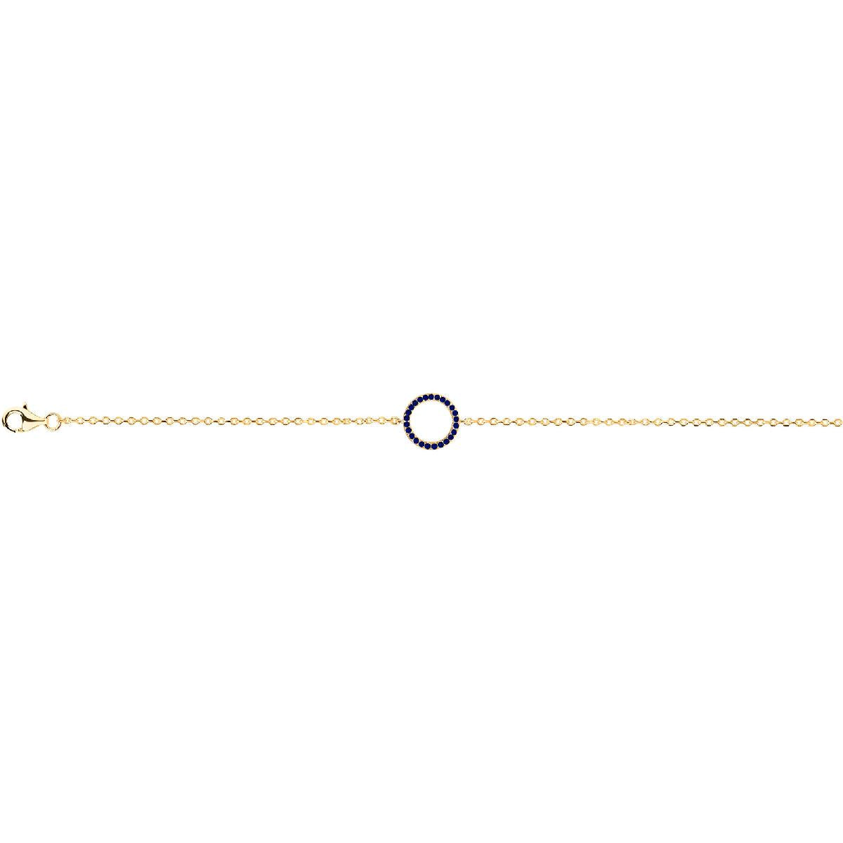 Bracelets Simples à Maillons Plats Réglable P.Couleur Classique en Or Jaune 18 carats