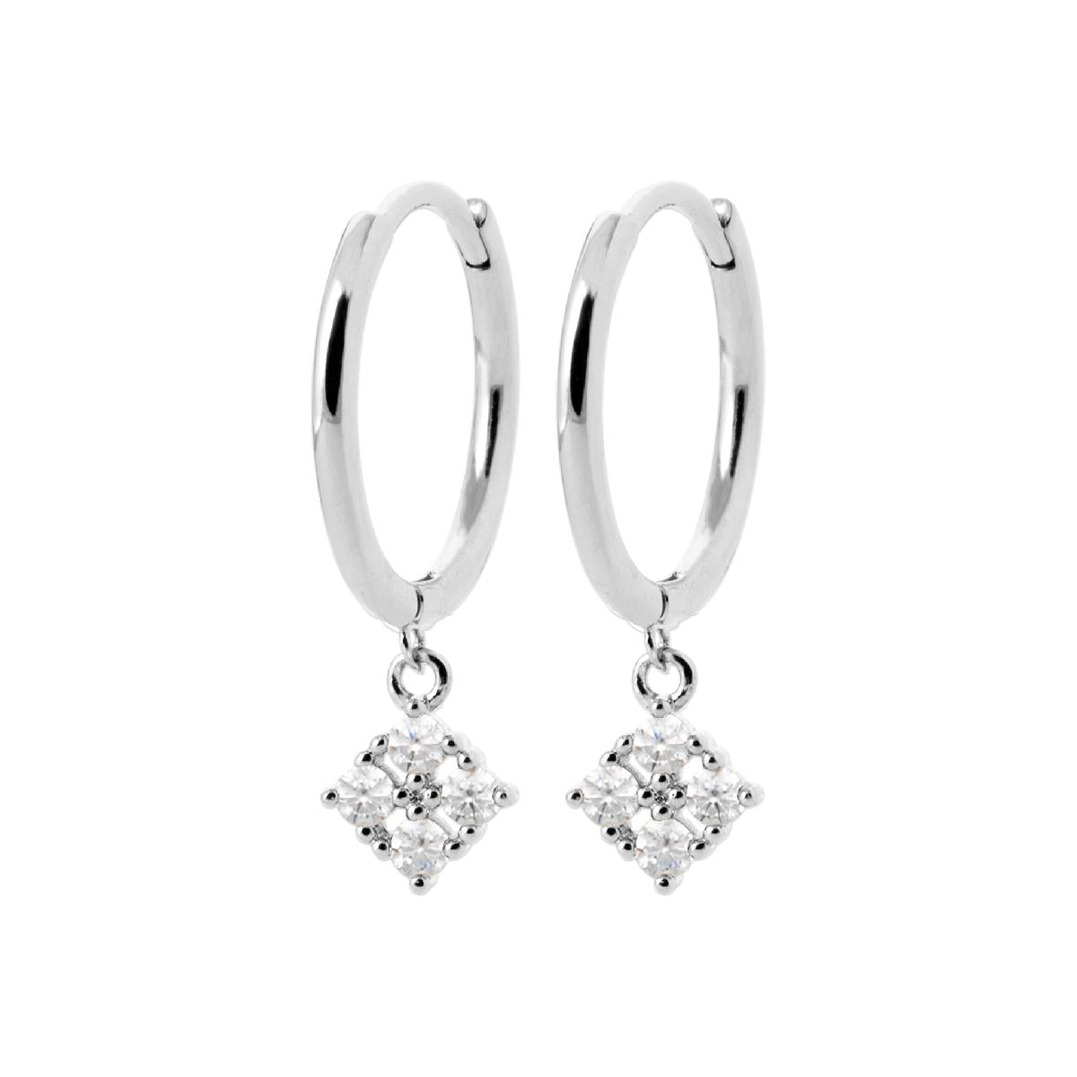 Créole Pam Blanc Ancien Modèle Héritage Collection Joaillerie Artisanale – Argent 925 Et Zirconium