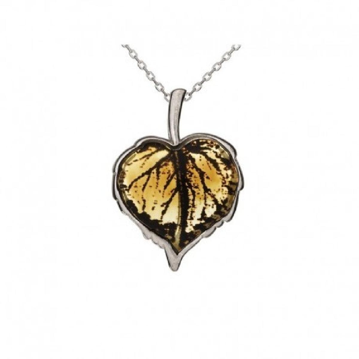 Pendentifs P.Couleur Solitaire – Argent 925 Ambre Naturelle Serti et Monté À La Main