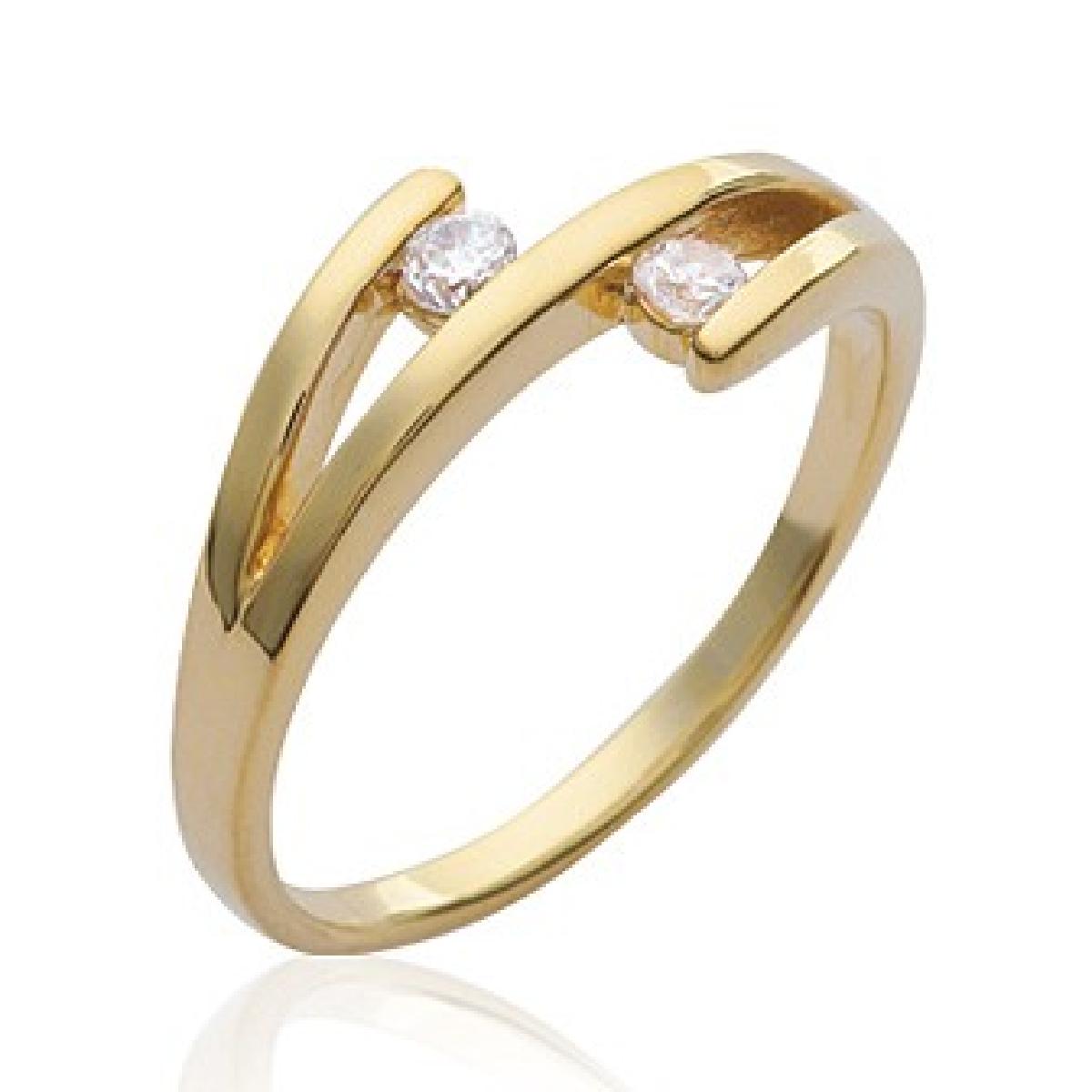 Bagues Jonc Torsadé pour femme – Zirconium