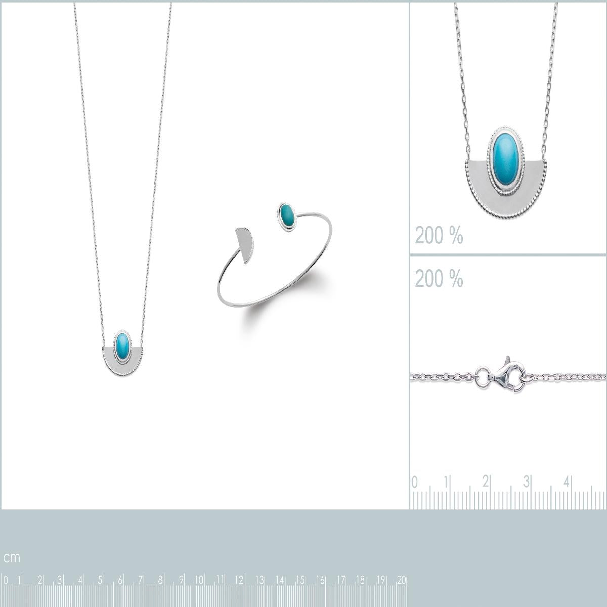 Collier AG925 Argent – Modèle Chaîne Simple, Longueur 40 cm, Finition Satinée et Légère