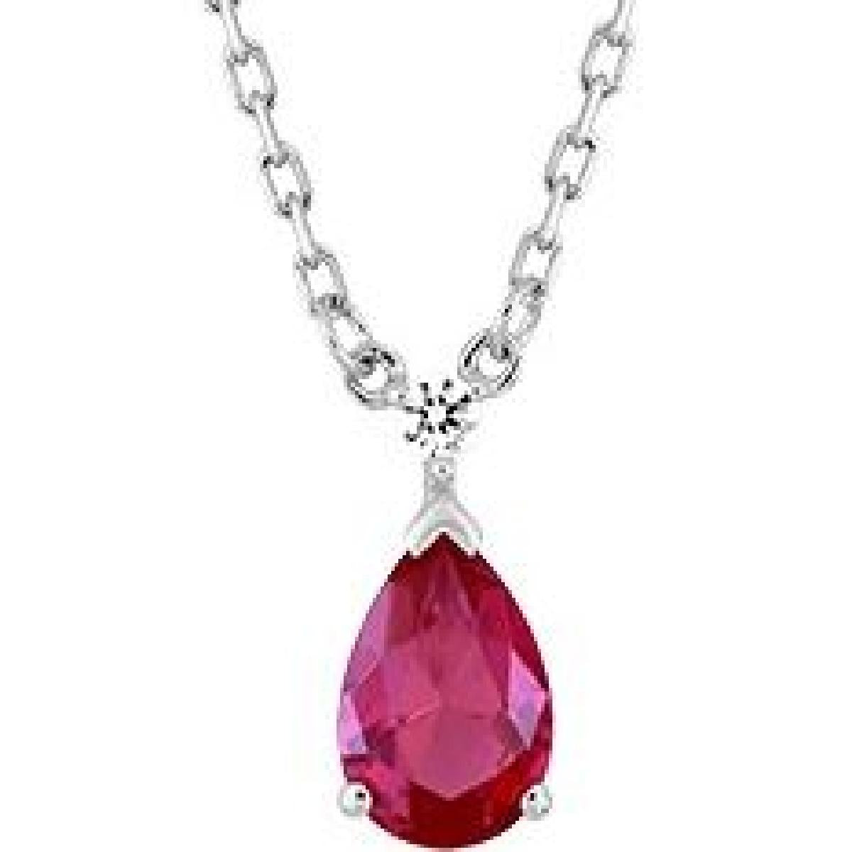Collier Simple P Couleur Zirconium Perlé Maille Fine Durable Édition – Argent 925