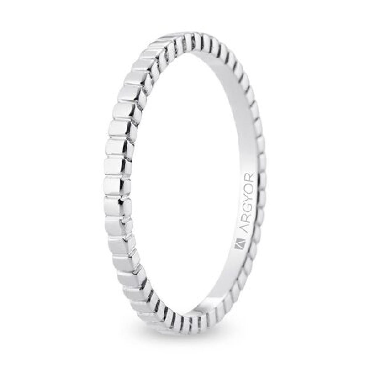 Alliances à Motifs Gravés Croisés et Arabesques Délicates et Raffinées – Or Jaune 18 Carats