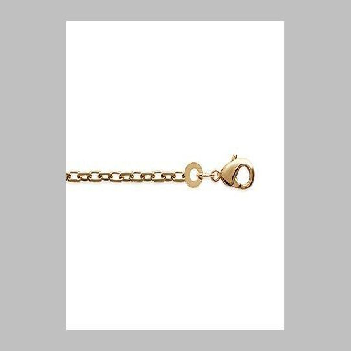 Collier pendentif médaille cœur ALOÏZE maille forçat classique – Or jaune 18 carats