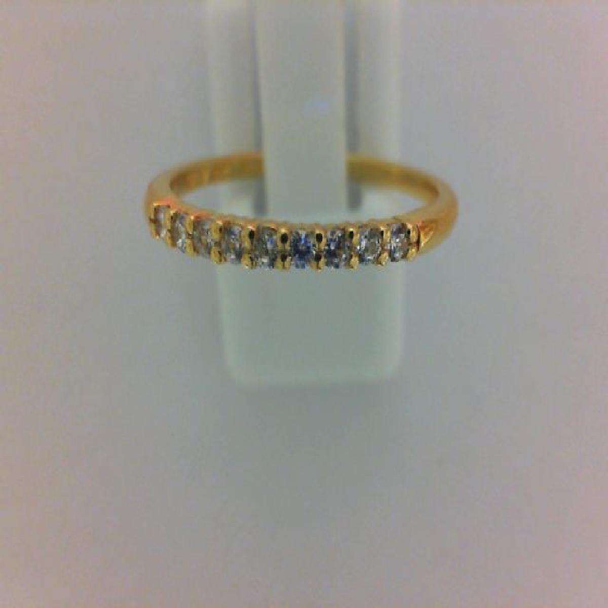Alliances 1/2 Tour Pierres Précieuses Serties Diamantées Finement Taillées À Facettes – Or 18 Carats