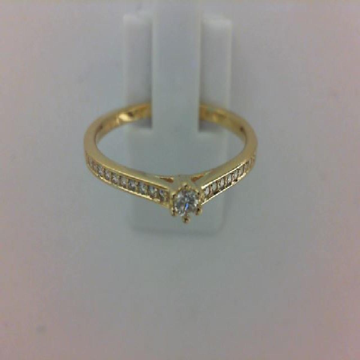 Bague Solitaire en Or 18 Carats AU750 avec Diamant – Marque ALOÏZE