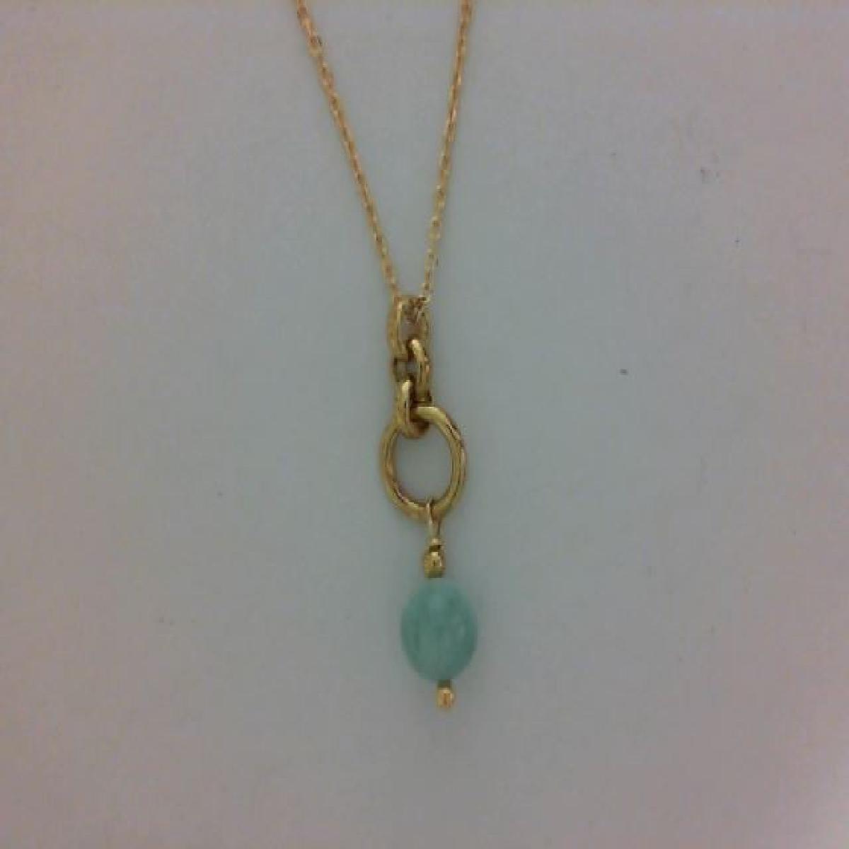 Collier Simple P Couleur Version Longue Chaîne Fine Édition – Or Jaune 18 Carats