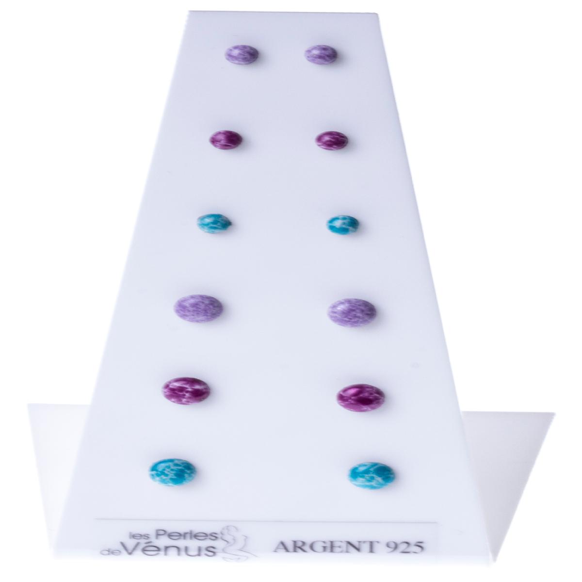 Boucles d'oreilles pendantes créoles fines et légères ALOÏZE AG925 – Argent 925.