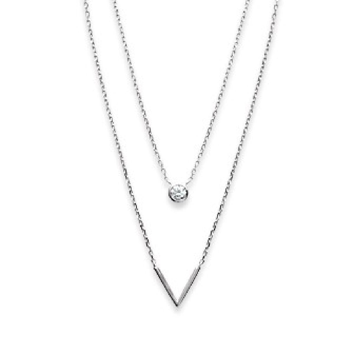 Collier AG925 Zirconium