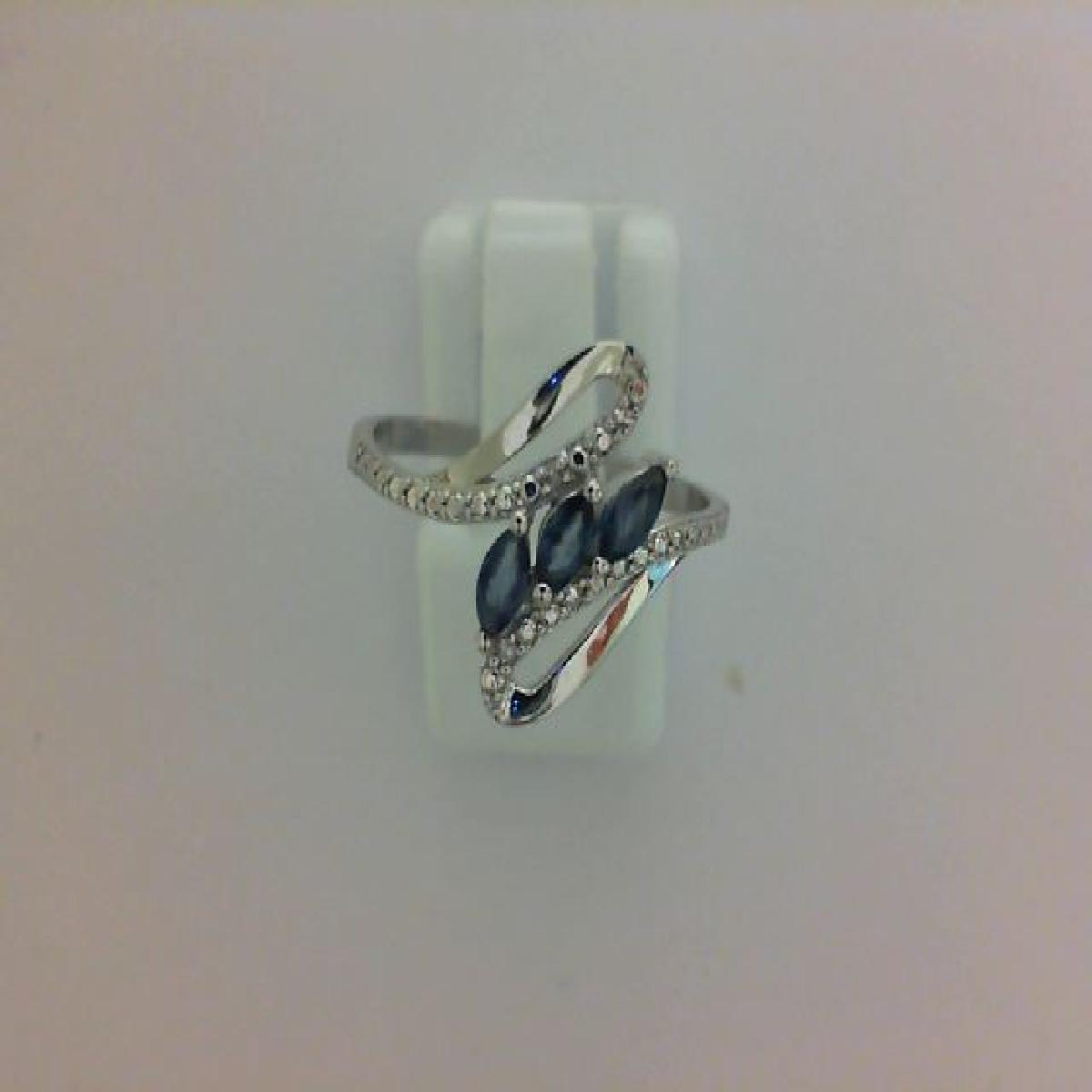 Bagues AU750 Saphir Central – Or 18 Carats, Serties Par Griffes, Style Classique Et Équilibré