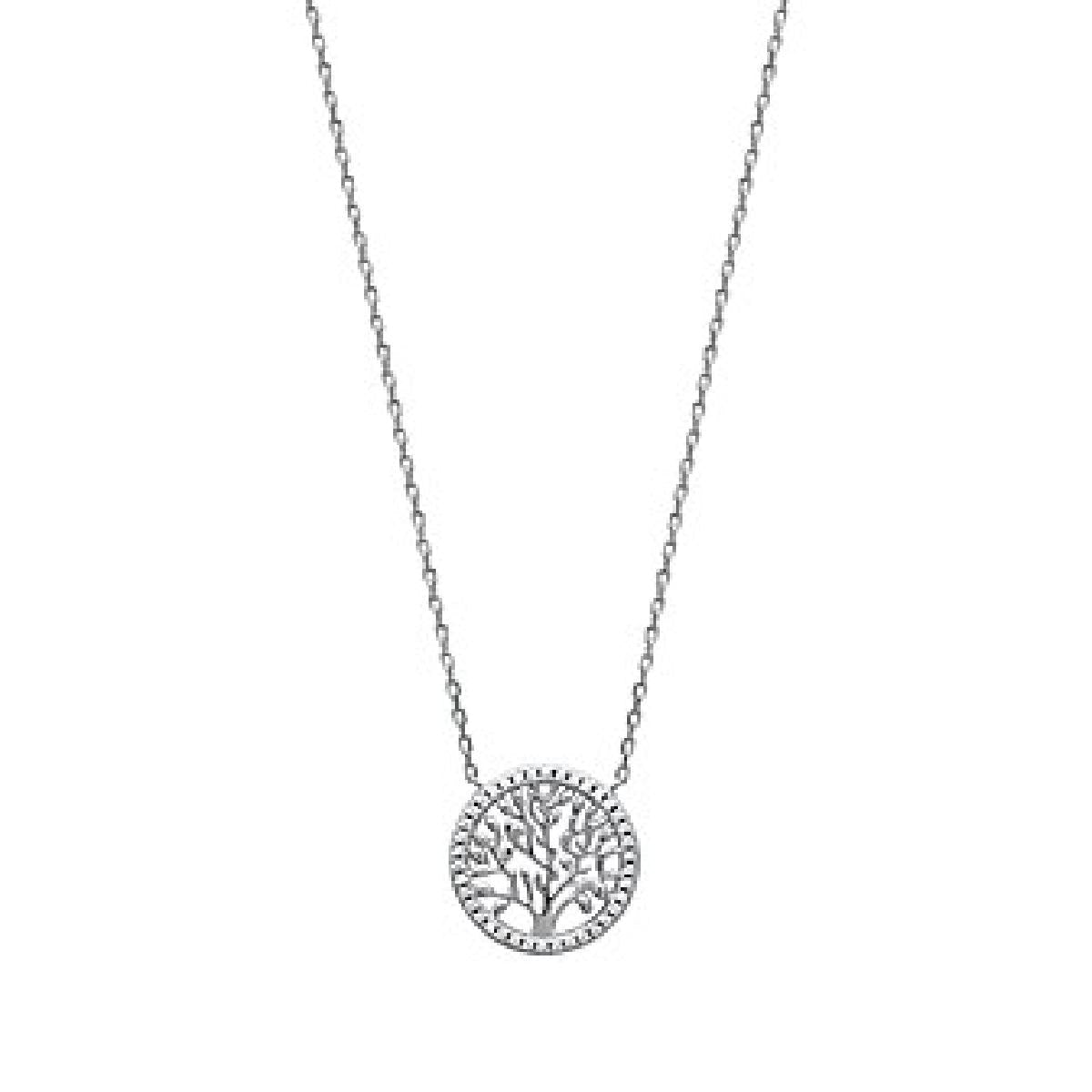 Collier AG925 Longueur 50 cm Pendentif Ovale Héraldique Accessoire Qualité – Zirconium